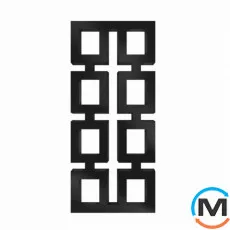 Сушка для рушників Genesis-Aqua Grazia 1350x600 чорний, Колір: Чорний, Висота (мм): 1350, фото 