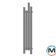 Сушка для рушників Genesis-Aqua Kiy 1350x305 графіт, Колір: Графіт, фото 