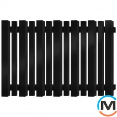 Радіатор Genesis-Aqua NEW BATTERIA 600x1200 чорний, Колір: Чорний, Довжина (мм): 1200, фото 