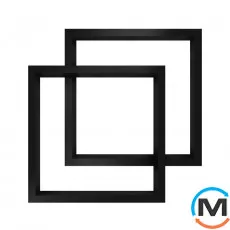 Сушка для рушників Genesis-Aqua Ozzi 650x650 чорний, Колір: Чорний, фото 