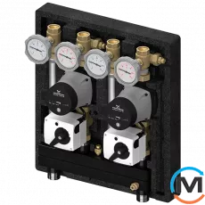 Насосна група Meibes KOMBIMIX без насосів 2 змішувальних контуру з сервомоторами DN20, фото 