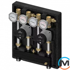 Насосна група Meibes KOMBIMIX без насосів 2 прямі контури DN20, фото 