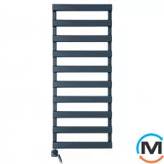 Електричний сушка для рушників Luxrad SCALA NEW 840x500 антрацит RAL 7016, тен (300 Вт) з кабелем, зліва, Колір: Антрацит, Висота (мм): 840, Модифікація: с кабелем, Виконання: Лівий, фото 