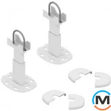 Комплект кронштейнів MB-FIX PAL+QKP (2 шт.) для алюмінієвих радіаторів RAL9010, фото 