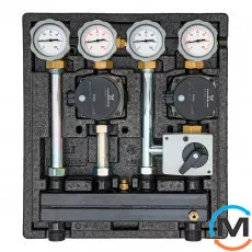 Насосна група Meibes KOMBIMIX з Wilo Yonos PARA RS 15/6 2 прямих контуру DN20, фото 