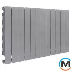 Радіатор опалення Fondital алюмінієвий (12 секцій) BLITZ SUPER B4 GRAPHITE 3R 350/100, Колір: Графіт, Міжосьова відстань (мм): 350, Кількість секцій: 12, фото 