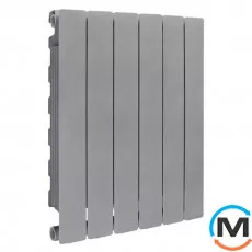Радіатор опалення Fondital алюмінієвий (6 секцій) BLITZ SUPER B4 GRAPHITE 3R 500/100, Колір: Графіт, Міжосьова відстань (мм): 500, Кількість секцій: 6, фото 