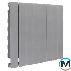 Радіатор опалення Fondital алюмінієвий (8 секцій) BLITZ SUPER B4 GRAPHITE 3R 500/100, Колір: Графіт, Міжосьова відстань (мм): 500, Кількість секцій: 8, фото 