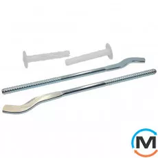 Кронштейн для алюмінієвого радіатора гіпсокартон Raccorderie Metalliche 245 x 8,8 мм, фото 