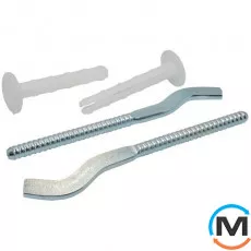 Кронштейн для алюмінієвого радіатора "Шуруп" 170х8,8 мм Raccorderie Metalliche, фото 