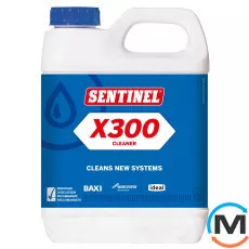 Рідина для очищення нових систем опалення після монтажу Sentinel X300, Модифікація: 	X300 Cleaner, Об'єм (л): 1, фото 