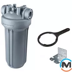 Фільтр-колба Atlas Filtri антимікробна DP BIG SANIC 1" IN (пластик) 10" 45 ° C 8 bar KIT, Типорозмір: 10", фото 