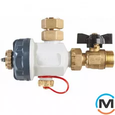 Магнітний фільтр-шламовідділювач Atlas Filtri FDM 1-ME 3/4" 90°C/600 μ/3 bar srl, Діаметр різьблення: 3/4", фото 
