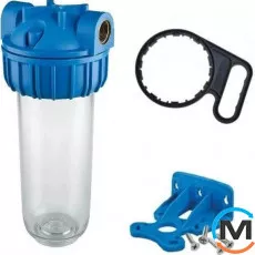 Фільтр-колба Atlas Filtri PLUS 3P 1/2" (латунь) 10" (senior) MFO SX TS 45°C 8 bar KIT sr, Діаметр різьблення: 1/2", Макс. Температура (град.): 45, фото 