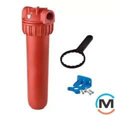 Фільтр-колба Atlas Filtri PLUS HOT 3P Ø3/4" (пластик) 20" (master) AFP SX AB 80°C 8 bar sr, фото 