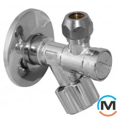 Кран Albertoni з фільтром вентильний для сантехприладів Ø1/2" х 3/8", Діаметр різьблення: 1/2'' x 3/8'', фото 