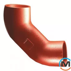 Подвійне коліно укорочене Pam-GLOBAL S 125х88гр., Діаметр (мм): 125, фото 