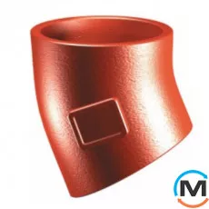 Коліно Pam-GLOBAL S 70x30 гр., Градус (град.): 30, Діаметр (мм): 70, фото 