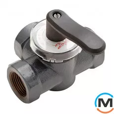 Поворотный трехходовой клапан Danfoss HRE3 PN6 DN20/6,3, Диаметр резьбы: 3/4", фото 