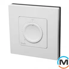 Комнатный терморегулятор Danfoss Icon Dial On-wall 230V накладной, фото 