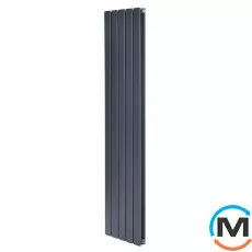 Вертикальний дизайнерський радіатор ARTTIDESIGN Livorno II 5/1800/340 сірий матовий, Виконання: Вертикальний, Колір: Сірий, Висота (мм): 1800, Глибина (мм): 103, Кількість секцій: 5, Довжина (мм): 340, Макс. Температура (град.): 95, фото 