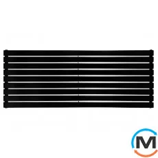 Горизонтальний дизайн радіатор ARTTIDESIGN Livorno G 9/612/1800 чорний матовий, Колір: Чорний, Висота (мм): 612, Кількість секцій: 9, Довжина (мм): 1800, Глибина (мм): 93, фото 