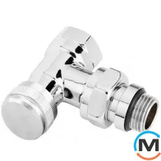 Клапан ручной запорный Danfoss RLV-CX Ду15 угловой, Исполнение: Угловой, фото 