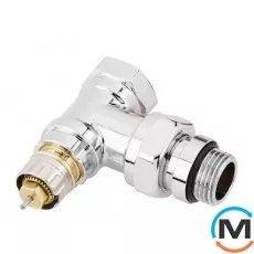 Клапан термостатический Danfoss RA-NСХ Ду15 угловой хром, Исполнение: Угловой, фото 