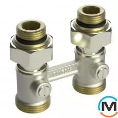 Н-образный запорный клапан Danfoss RLV-KB 1/2 прямой, Диаметр резьбы: 1/2", Исполнение: Прямой, фото 