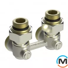 Н-образный запорный клапан Danfoss RLV-KB 1/2 угловой, Диаметр резьбы: 1/2", Исполнение: Угловой, фото 