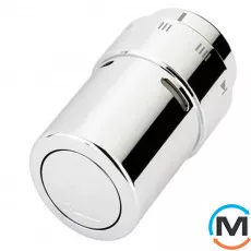 Термоголовка Danfoss RAX хром, Цвет: Хром, Присоединение: M23,5х1,5 (Click), фото 