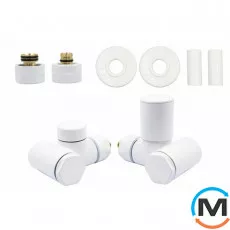 Комплект термостатичний Vario Term INTEGRA REGULATED All In One кутовий Правий (PEX) White, фото 