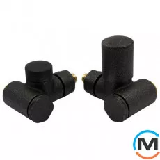 Комплект термостатичний Vario Term INTEGRA REGULATED кутовий лівий Structural black, фото 