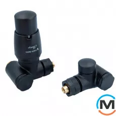 Комплект термостатичний Vario Term INTEGRA кутовий правий Matte black, фото 