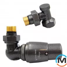 Комплект термостатичний Vario Term MASTER кутовий правий Structural black, фото 