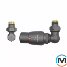 Комплект термостатичний Vario Term MASTER кутовий правий Structural graphite, фото 