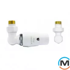 Комплект термостатичний Vario Term MASTER кутовий лівий White, фото 