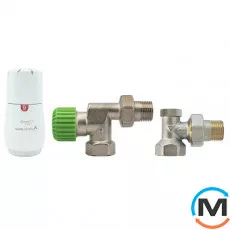 Комплект термостатичний Vario Term Нікель AXI TRENDY осьовий, фото 