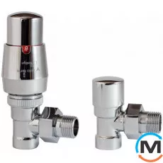 Комплект термостатичний Vario Term ROYAL кутовий хром, фото 