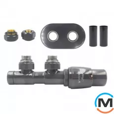 Комплект Vario Term TWINS All In One кутовий Правий (PEX) Anthracite / Graphite glossy, фото 