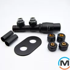 Комплект Vario Term TWINS All In One кутовий Правий (PEX) Matte black, фото 