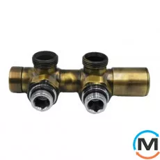 Комплект Vario Term TWINS REGULATED тип V кутовий правий Gold, фото 