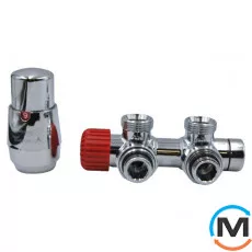 Комплект Vario Term TWINS кутовий лівий Chrome, фото 