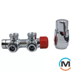 Комплект Vario Term TWINS кутовий правий Chrome, фото 