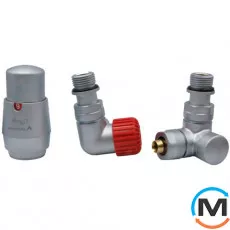 Комплект термостатичний Vario Term VISION кутовий лівий Satin, фото 