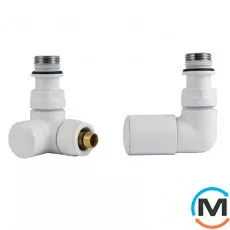 Комплект термостатичний Vario Term VISION REGULATED кутовий правий Matt white, фото 