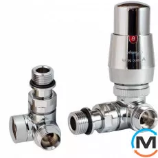 Комплект термостатичний Vario Term VISION кутовий правий Chrome, фото 