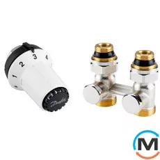 Термостатичний комплект RAS-C+RLV-KS 1/2" прямий (M30 x1.5), фото 