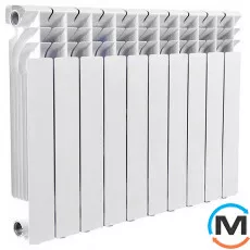 Біметалічний радіатор Mirado 300/85, Варіант: 300/85, Конструктив: Секційний, Матеріал радіатора: Біметал, Міжосьова відстань (мм): 300, Висота (мм): 352, Глибина (мм): 85, Довжина (мм): 80, фото 