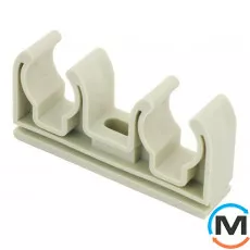 Двойное крепление для полипропиленовых труб Fado 20, Диаметр (мм): 20, фото 